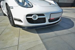 Front Splitter V.2 Porsche Cayman S 987C  / Blanksvart