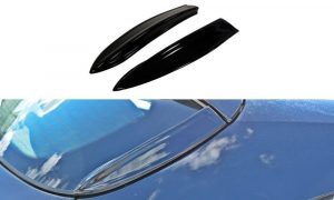 Rear Side Spoiler Extension Opel Astra H (For Opc / Vxr) / ABS Black / Molet