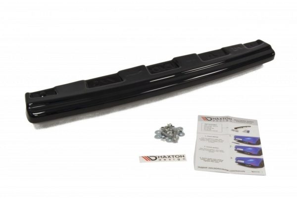 lmr Central Rear Splitter Mitsubishi Lancer Evo X (With Vertical Bars) / Carbon Look