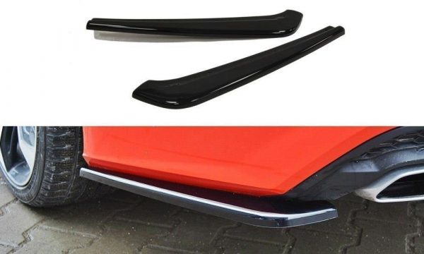 lmr Bakre Sidosplitters Audi A7 S-Line (Facelift) / Blanksvart