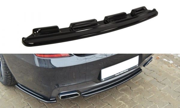 lmr Central Rear Splitter BMW 6 Gran Coupé Mpack (Without Vertical Bars) / Carbon Look