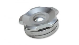 Vibrant 2″ OD Aluminium Svetsmutter + Polerad Aluminium Gängat Lock