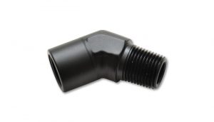 Vibrant 1/8″ NPT Female to Male 45 Degree Pipe Adapter Fitting