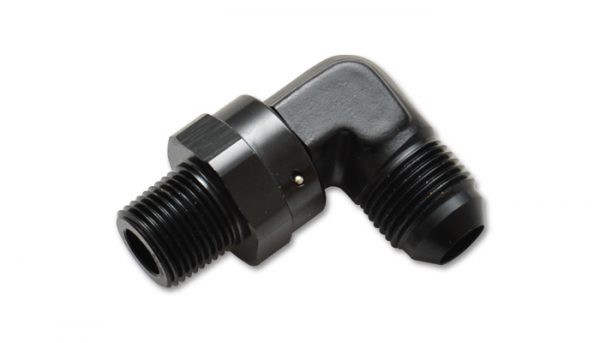 lmr Vibrant 4AN to 1/4"NPT Male Swivel 90 Degree Adapter Fitting