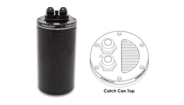 lmr Vibrant Catch Can with Integrated Filter, CNC Logo - Anodized Black