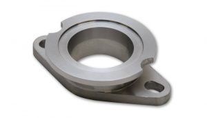 Vibrant Wastegate Adapter Flange, from Tial 38mm 2=bolt to 44mm V-Band – T304 Stainless Steel