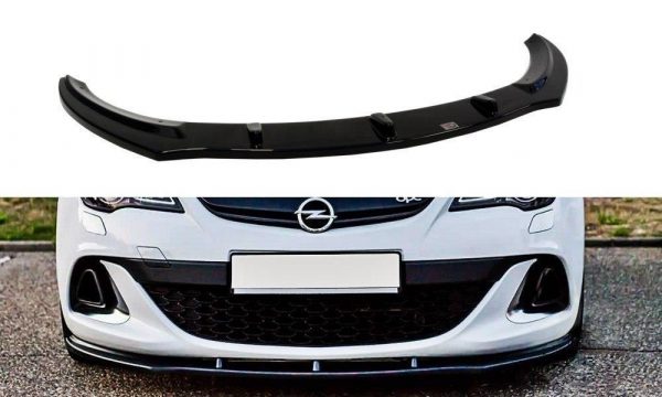 lmr Front Splitter Opel Astra J Opc / Vxr V.1 / ABS Black / Molet