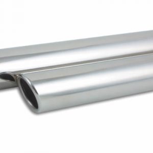 lmr Vibrant 3" Round Stainless Steel Tip (Single Wall, Angle Cut) - 2.25" inlet, 11" Long