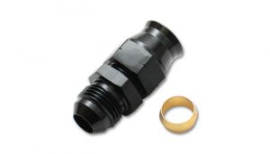 Vibrant 10AN Male to 5/8″ Tube Adapter Fitting (with Brass Olive Insert)