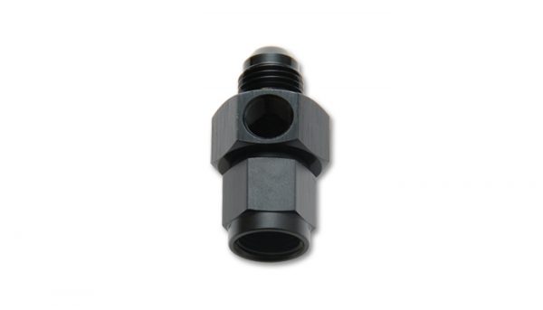 lmr Vibrant 8AN Male to 8AN Female Union Adapter Fitting with 1/8" NPT Port