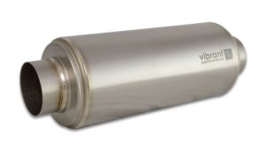 Vibrant Titanium Resonator, 2.5″ inlet/outlet x 16″ Long
