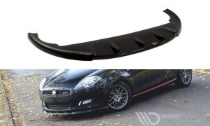 Front Splitter Fiat Bravo Ii / ABS Svart Struktur