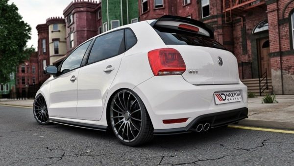 lmr Rear Splitter Vw Polo Mk5 Gti Facelift (With A Vertical Bar) / Carbon Look
