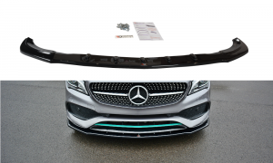 Front Splitter V.1 Mercedes-Benz Cla C117 Amg-Line Facelift / ABS Svart Struktur