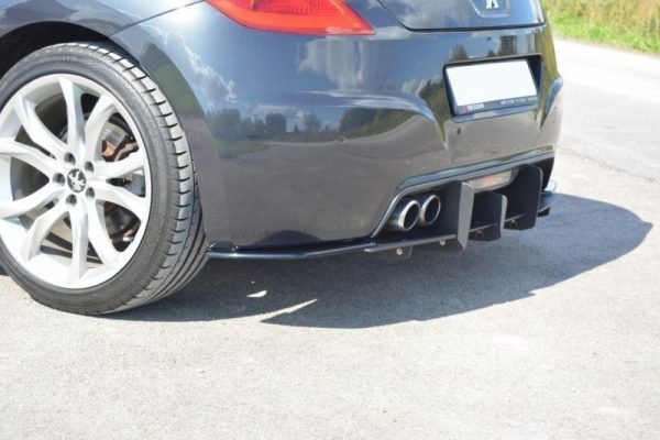 lmr Bakre Sidosplitters Peugeot Rcz Facelift / ABS Svart Struktur