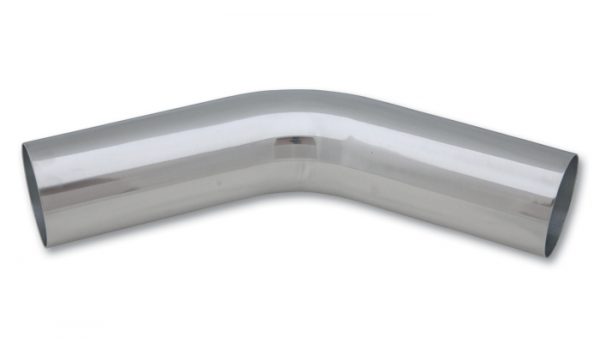lmr Vibrant 2.5" O.D. Aluminum 45 Degree Bend - Polished