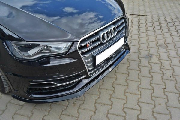lmr Front Splitter Audi S3 Sportback / Audi A3 8V Sline / Blanksvart