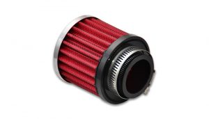 Vibrant Crankcase Breather Filter w/ Chrome Cap – 1.5″ (38mm) Inlet I.D.