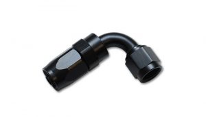 Vibrant 90 Degree Hose End Fitting; Hose Size: 8AN