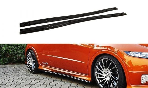lmr Side Skirts Diffusers Honda Civic Viii Type S/R / Carbon Look