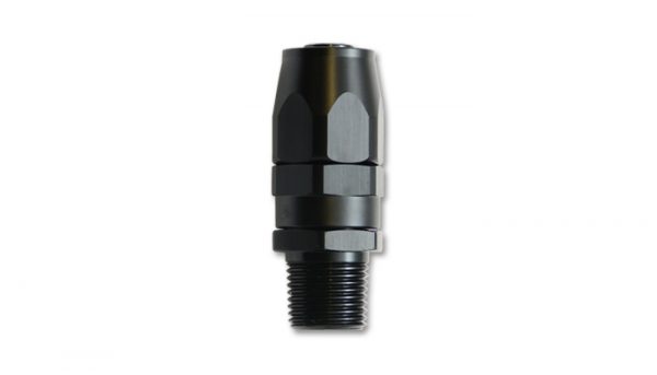 lmr Vibrant 6AN Male NPT Straight Hose End Fitting; Pipe Thread: 1/4" NPT