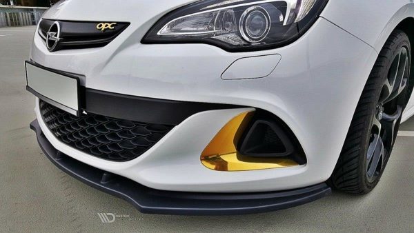 lmr Front Splitter Opel Astra J Opc / Vxr V.1 / Carbon Look