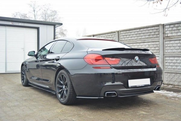 lmr Central Rear Splitter BMW 6 Gran Coupé Mpack (Without Vertical Bars) / Gloss Black