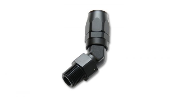 lmr Vibrant 6AN Male NPT 45Degree Hose End Fitting; Pipe Thread: 1/8 NPT