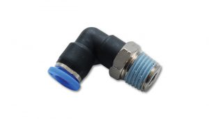 Vibrant Male Elbow Pneumatic Vacuum Fitting (3/8″ NPT Thread) for use with 1/4″ OD Tubing