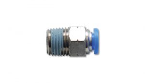 Vibrant 1/4″ (6mm) Male Straight One-Touch Fitting (1/8″ NPT Thread)