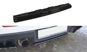 Central Rear Splitter Mitsubishi Lancer Evo X (Without Vertical Bars) / ABS Black / Molet