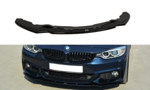 Front Splitter V.1 BMW 4 F32 M-Pack / ABS Svart Struktur