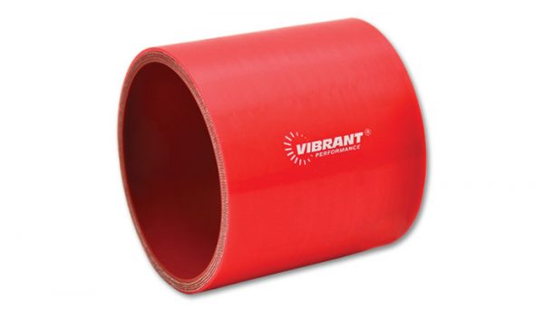 lmr Vibrant 4 Ply Aramid Reinforced Silicone Hose Coupling, 1" I.D. x 3" Long - Red