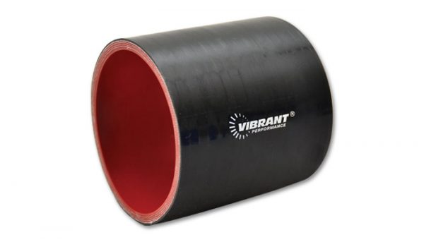 lmr Vibrant 4 Ply Aramid Reinforced Silicone Hose Coupling, 1" I.D. x 3" Long - Black