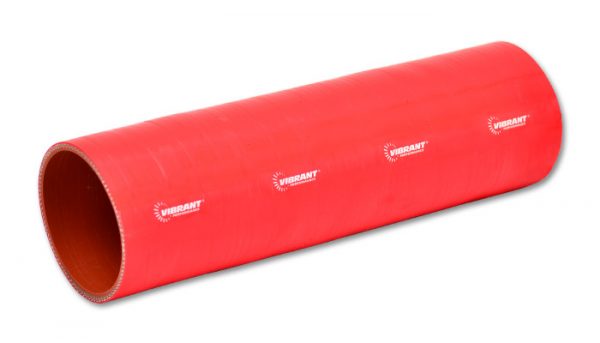 lmr Vibrant 4 Ply Silicone Sleeve, 1" I.D. x 12" Long - Red