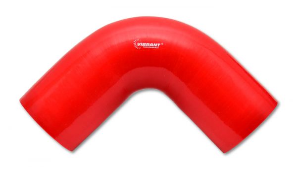 lmr Vibrant 4 Ply Aramid Reinforced 90 Degree Silicone Elbow, 2" I.D. x 4" Leg Length - Red