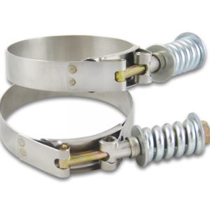 lmr Vibrant Stainless Steel T-Bolt Clamps (Pack of 2) - Clamp Range: 6.28"-6.59"