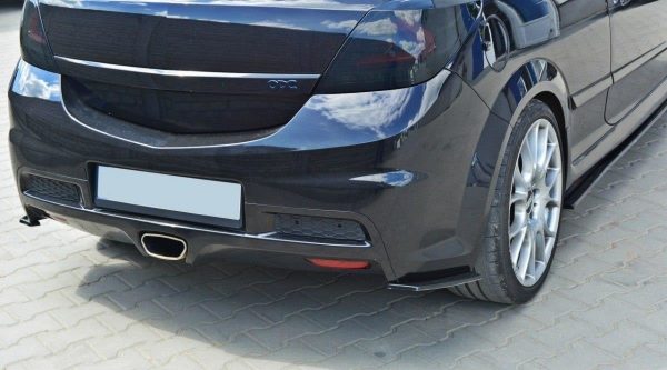 lmr Bakre Sidosplitters Opel Astra H (För Opc / Vxr) / Blanksvart