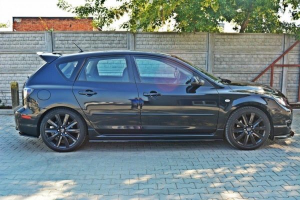 lmr Side Skirts Diffusers Mazda 3 Mps Mk1 (Preface) / Carbon Look