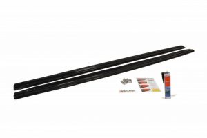 Side Skirts Diffusers Audi Rs6 C6 / ABS Black / Molet