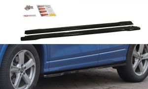Side Skirts Diffusers Audi Q2 Mk1 / ABS Black / Molet
