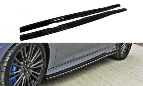 lmr Side Skirts Diffusers Ford Focus 3 Rs / Carbon Look