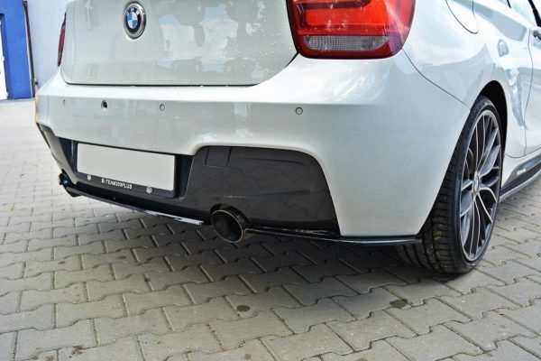 lmr Central Bakre Splitter BMW 1 F20/F21 M-Power (Utan Vertikala Stänger) / ABS Svart Struktur