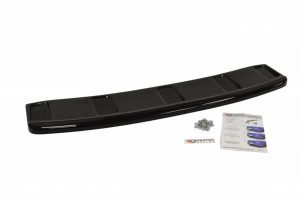 Central Rear Splitter Audi A7 S-Line (Facelift) (Without Vertical Bars) / Gloss Black