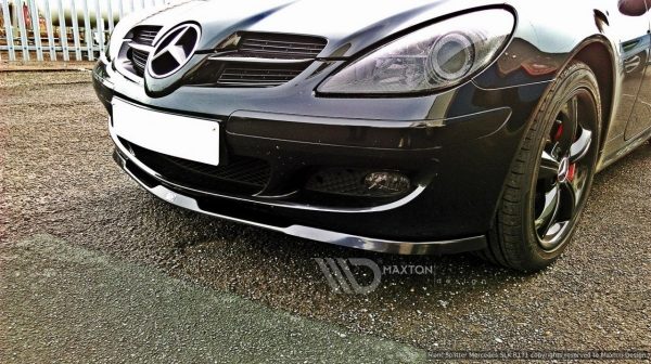 lmr Front Splitter Mercedes Slk R171 Standard Bumper / Gloss Black
