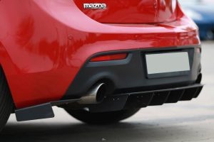 Rear Side Splitters Mazda 3 Mk2 Mps