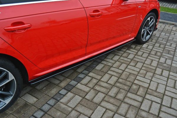 lmr Sidokjolar Diffusers Audi A4 B9 S-Line / Blanksvart