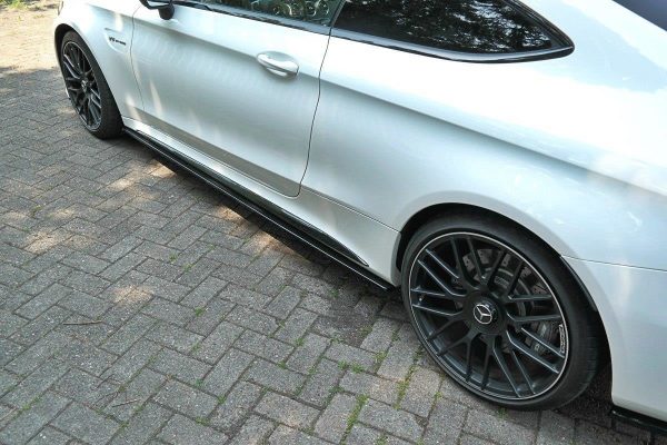 lmr Side Skirts Diffusers Mercedes C-Class C205 63Amg Coupe / Gloss Black
