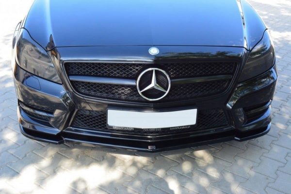 lmr Front Splitter Mercedes Cls C218 Amg Line / Gloss Black