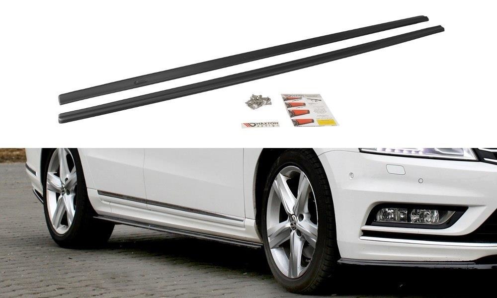 Side Skirts Diffusers Vw Passat B7 R-Line / Carbon Look
